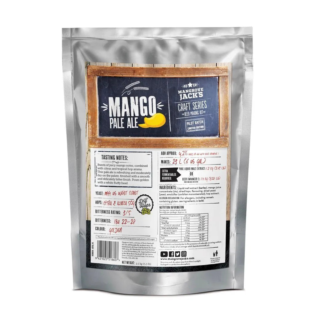 Mangrove Jacks Craft Series - Mango Pale Ale Home Brew Kit