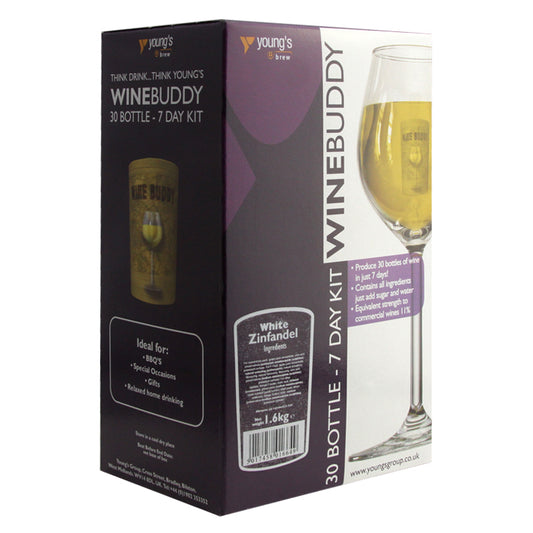 WineBuddy 30 Bottle White Zinfandel Wine Kit