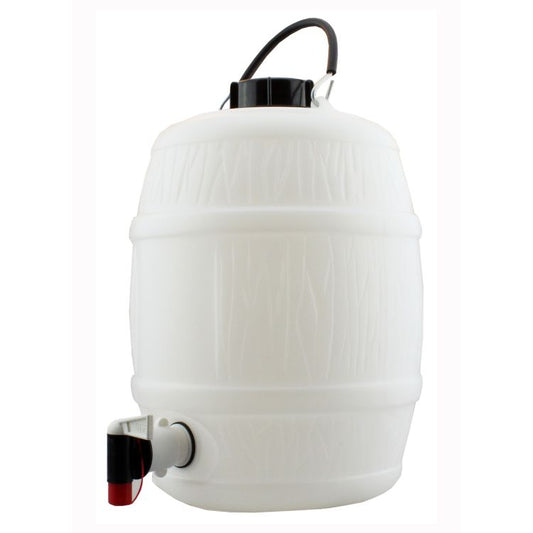 2 Gal White Barrel with Vent Cap