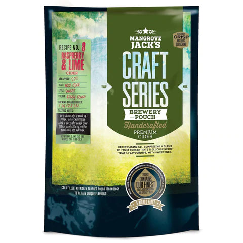 Mangrove Jack's Craft Series - Raspberry & Lime Cider Home Brew Kit