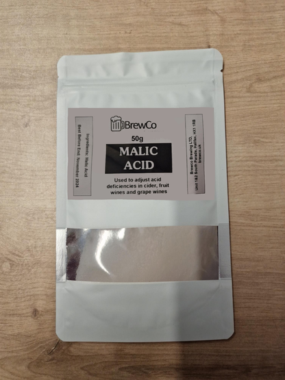 Brewco Malic Acid 50g – main product photo
