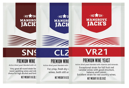 Mangrove Jack's Wine Yeast (Full Range) – main product photo