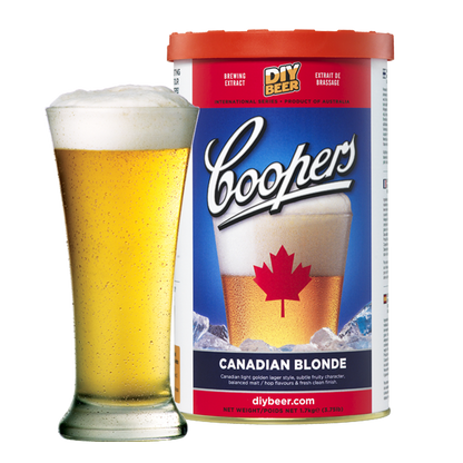 Coopers Canadian Blonde home brew beer kit