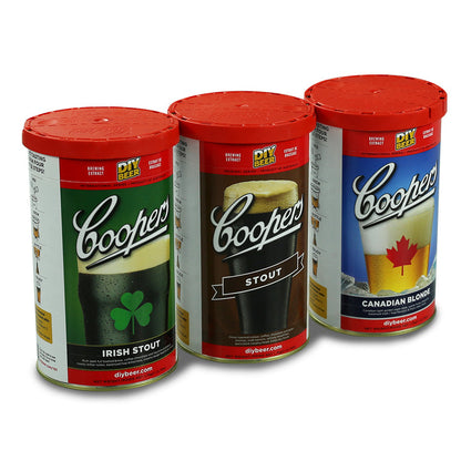 Coopers home brew beer kit range