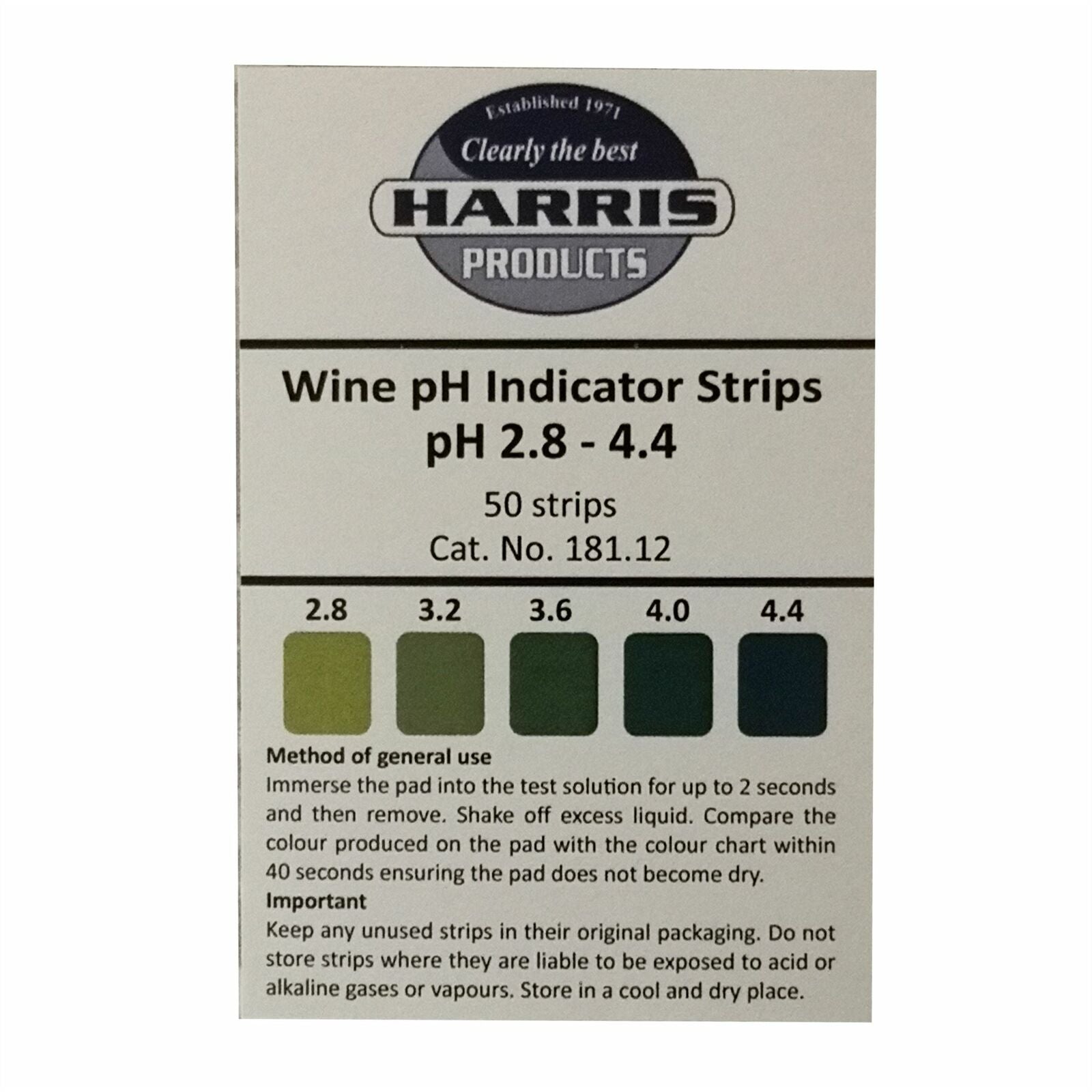 Wine and Cider pH Test Strips