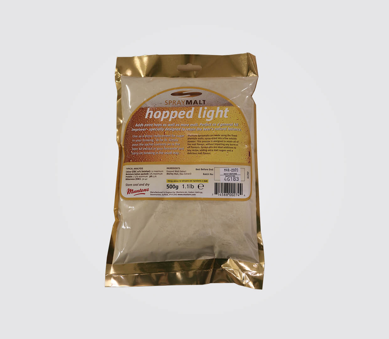 Muntons Spraymalt Hopped Light 500grm